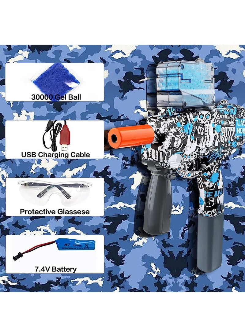 LEDIN - Gel Ball Blaster  Automatic Splatter Ball Blaster with 20000+ Water Beads and Goggles,Outdoor Activities Game Gifts for Teens, Boys and Girls - Image 1