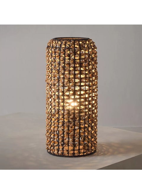 Naturel Water Hyacinth Round Floor Lamp - 24x53 cm