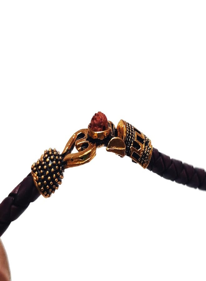 BITONA® Om Rudraksh Rakhi سوار Rakhi For bhai (قطعة واحدة) - Image 4