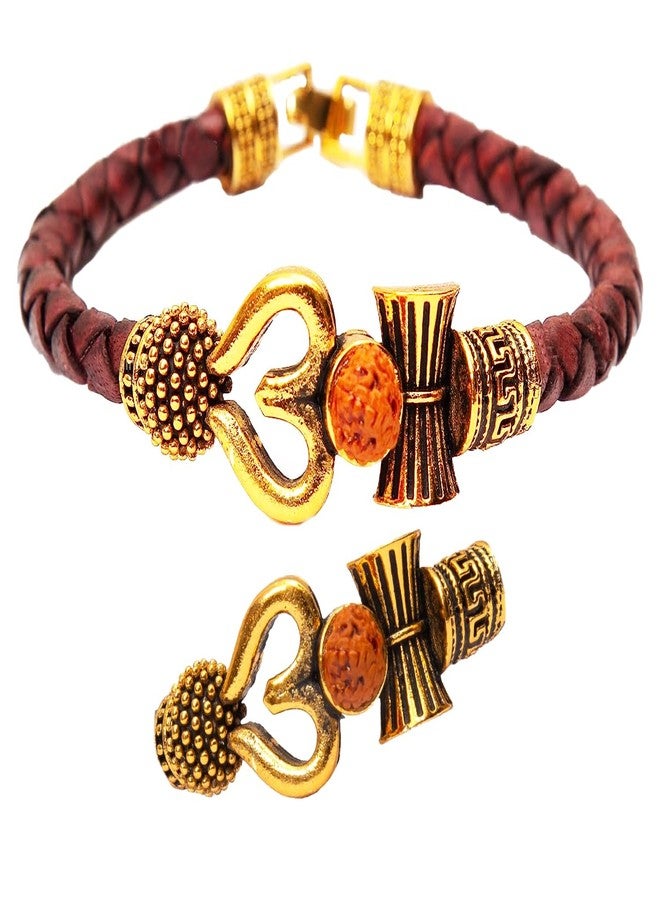 BITONA® Om Rudraksh Rakhi سوار Rakhi For bhai (قطعة واحدة) - Image 1