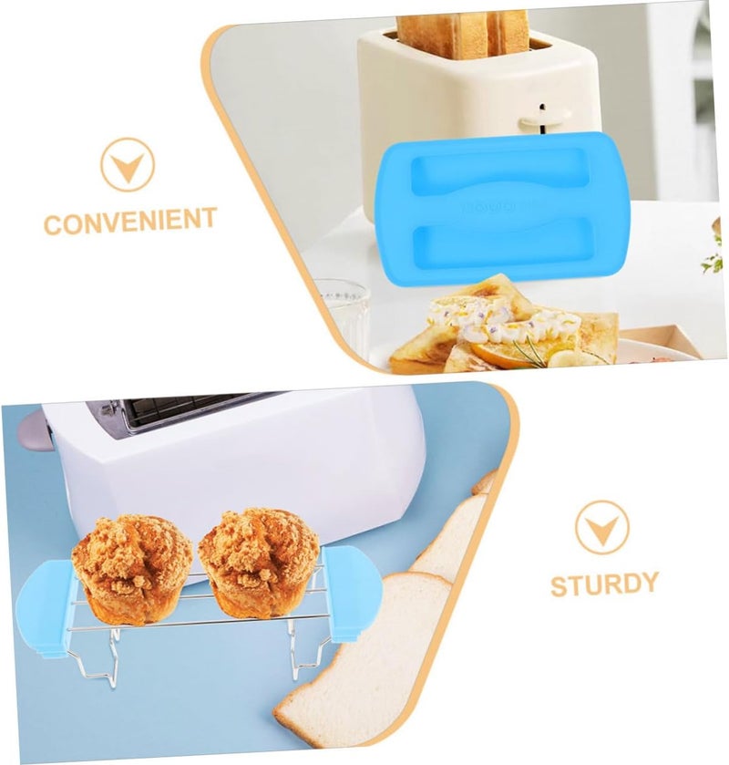 2-piece Toast Warming Rack Set Lid Toaster Rack Bread Warming Rack Griddle Accessory - Image 5