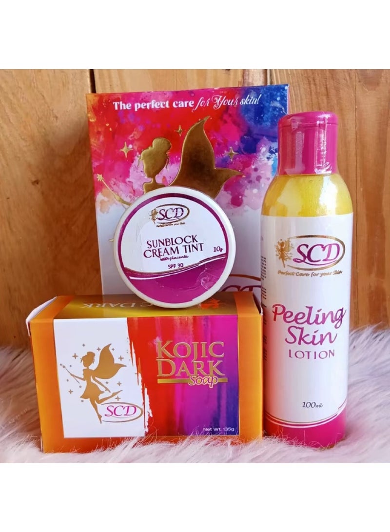 SCD Peeling LOTION.SUNBLOCK CREAM,SOAP Set 50ml - Image 3