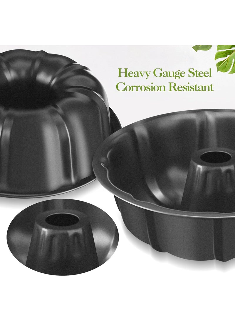 Alissa 10 Inch Bundt Fluted Non Stick Cake Pan Round Mold Leakproof Bakeware Oven Kitchen Home - Image 3
