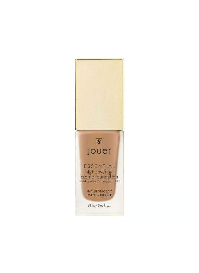 JOUER COSMETICS - Essential High Coverage Crème Foundation Mocha 20ml - Image 1