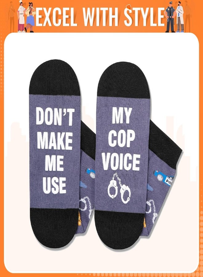 Zmart Police Officer Gifts Men - Cops Retirement Gifts for Police Chief, Cop Socks - Image 4
