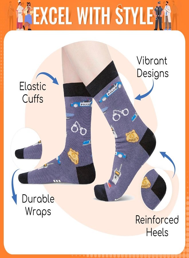 Zmart Police Officer Gifts Men - Cops Retirement Gifts for Police Chief, Cop Socks - Image 2
