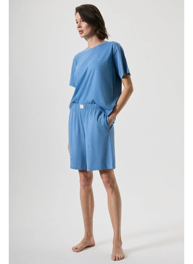 Penye Mood 100% cotton relaxed-fit shorts set.