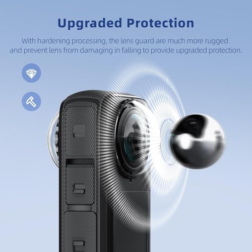 ZODUCT Insta 360 X5 Dual Lens & Screen Protector Guard Kit | Tempered Glass Lens & Screen Cover with Lens Cap & Storage Bag | Dust Proof, Anti-Scratch Camera Accessories (Lens + Cap + Bag + Tempered) - Image 4