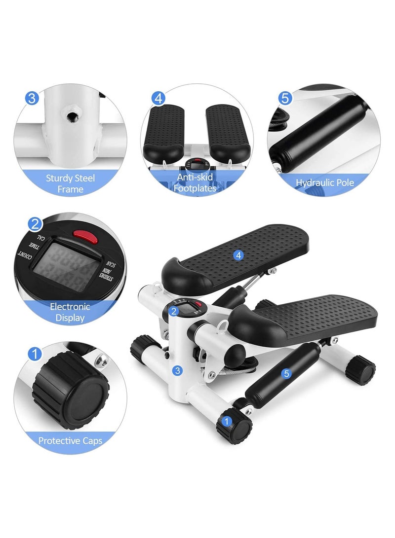 آلتيماكس ميني ستيبر أب تونر تجريب بدون شاشة إلكترونية معدات تمارين منزلية مع عصابات المقاومة متسلق الهواء يخطو جهاز لياقة بدنية - Image 2