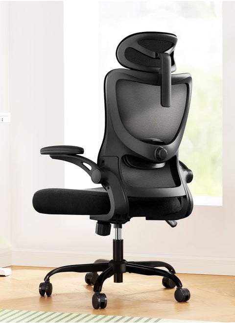 Office Chair Computer Desk Chair Ergonomic Gaming Chairs Home Office Desk Chair Mesh Chair Comfortable Game Chairs with Headrest and High Back Mesh Swivel Office Task Chair