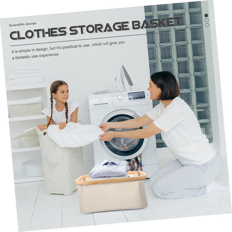 Laundry Basket Foldable Dirty Clothes Hamper Handles Large Storage Tote for Towels and Sundries Organizer for Home and College - Image 5