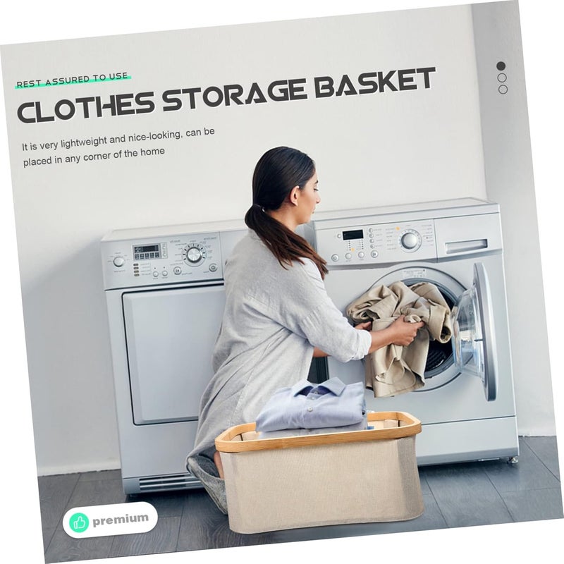 Laundry Basket Foldable Dirty Clothes Hamper Handles Large Storage Tote for Towels and Sundries Organizer for Home and College - Image 4