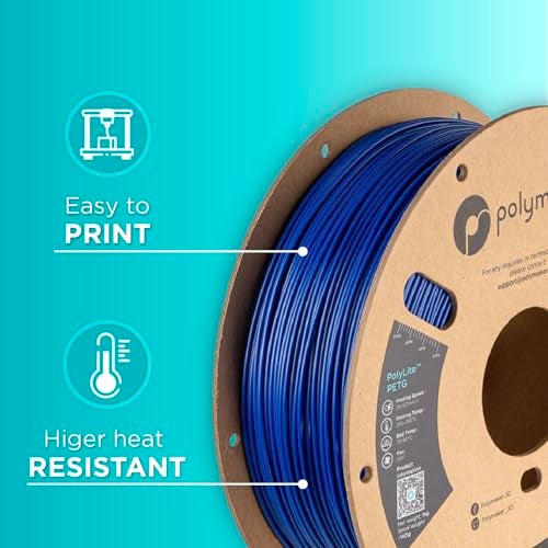 Polymaker PETG Filament 1.75mm 1kg Blue 3D Printer Filament, PolyLite PETG 3D Printing Filament 1.75mm, Dimensional Accuracy +/- 0.03mm, Print with Most 3D Printers - Image 5