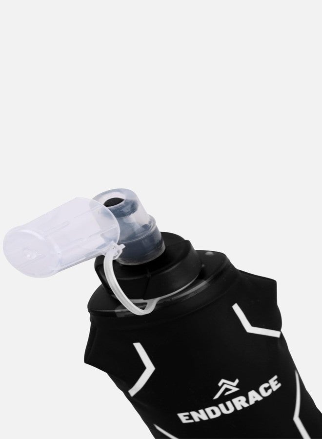ENDURACE Soft Flask Foldable Water Bottle, 500 ml, TPU Material, for Running, Camping, Outdoor Sports, Black - Image 5