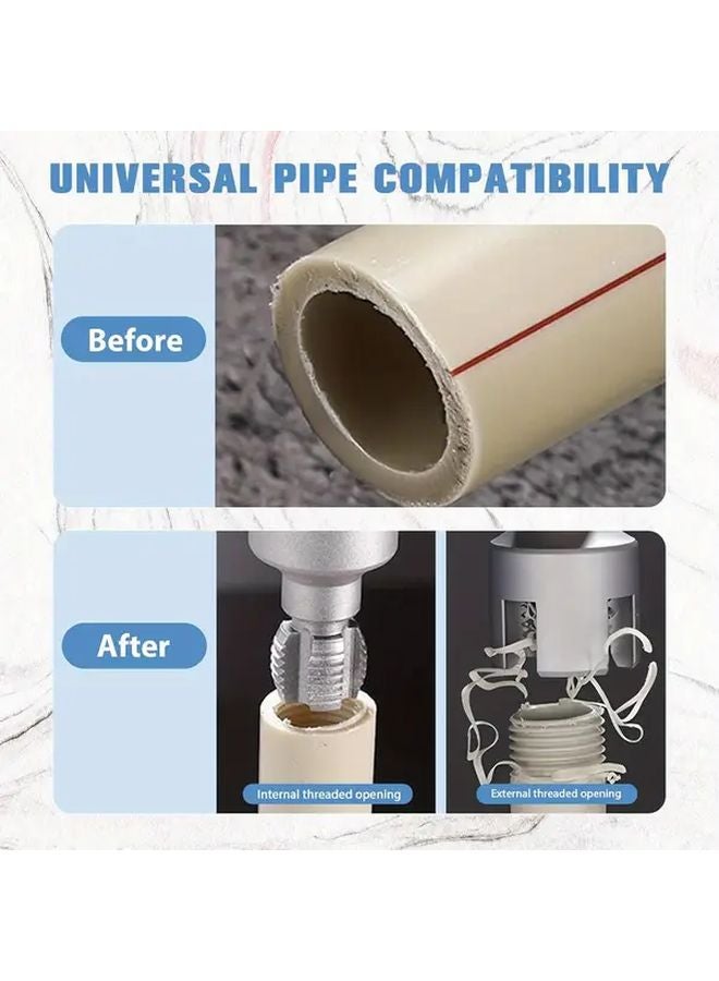 4 Pcs Pipe Thread Cutting Tools Set 1 2 Inch PPR Internal External Taps Cutters - Image 5