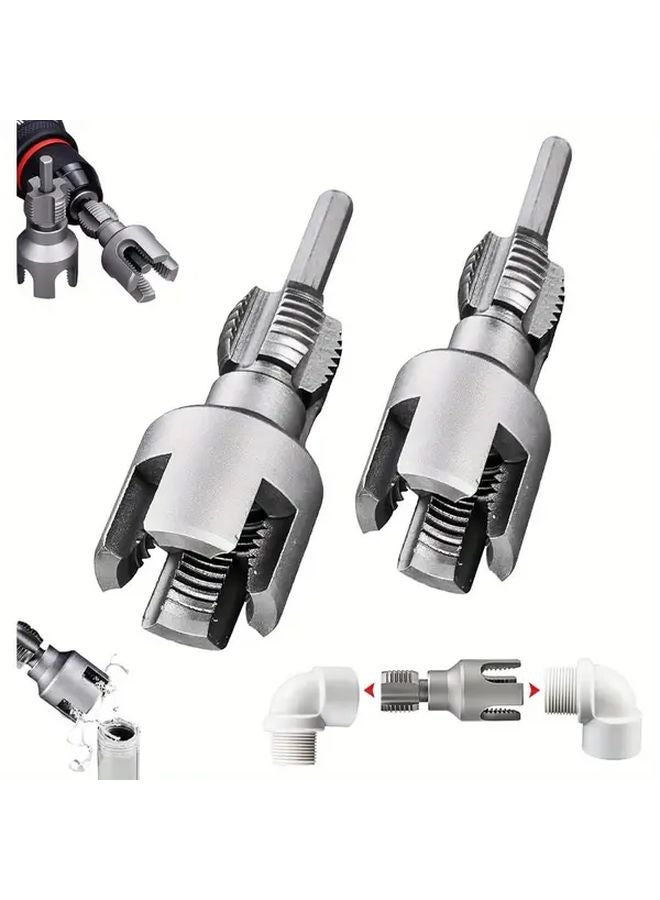 4 Pcs Pipe Thread Cutting Tools Set 1 2 Inch PPR Internal External Taps Cutters - Image 2