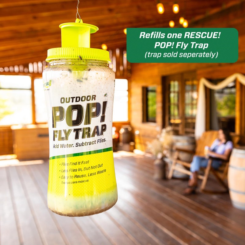 RESCUE! POP! Fly Trap Bait Refill â€“ Outdoor Use â€“ 4 Pack - Image 2