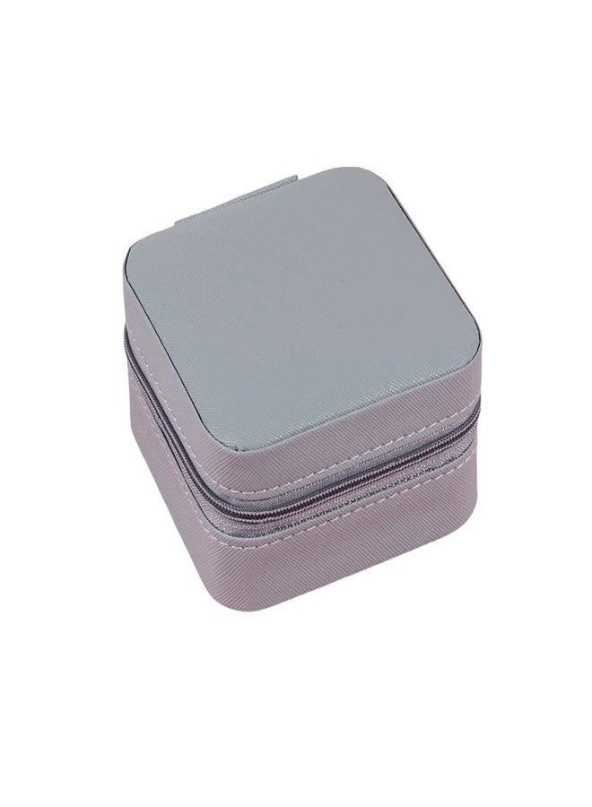 HaRvic Small Jewelry Box Travel Mini Jewelry Organizer Case for Ring Pendant Earring Necklace Bracelet Organizer Storage Holder Jewellery Boxes (Small Jewelry Box-Grey) - Image 5