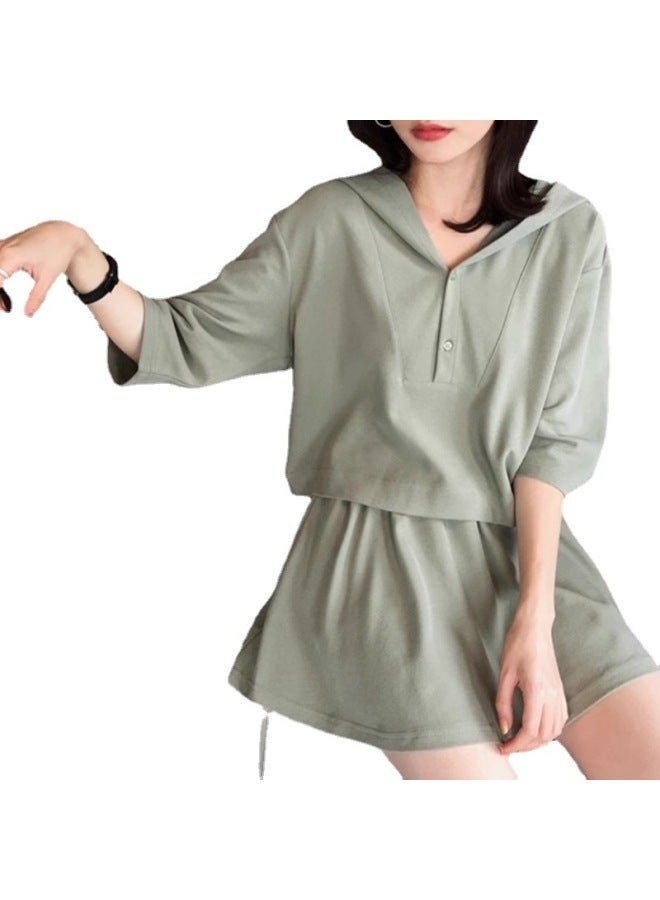 Song Feng Ya Summer New Casual Fashion Youthful Stylish Internet-famous Streetwear Salt-style Outfit Two-piece Set Women's Trendy - Image 5
