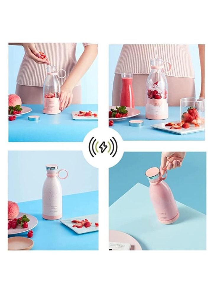 Arabest - Personal Size Blender, Portable Blender, Battery Powered USB Blender (Pink) - Image 1
