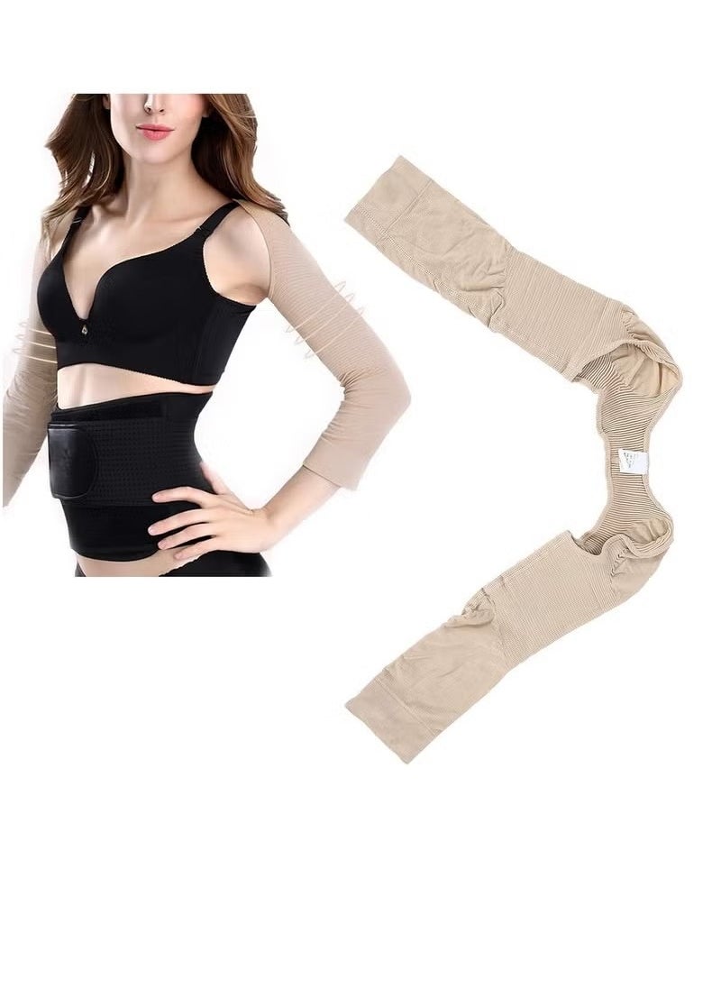 Realfrog Arm Slimming Sleeve Elastic Arm Shoulder Upper Arm Compression Wrap Shaper Tops Back Corrector for Women  - Image 1