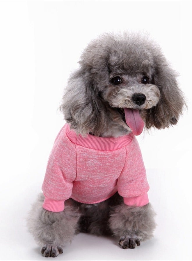 Loquat Squality Pet Dog T-shirt Clothing Autumn And Winter Pink - Image 1