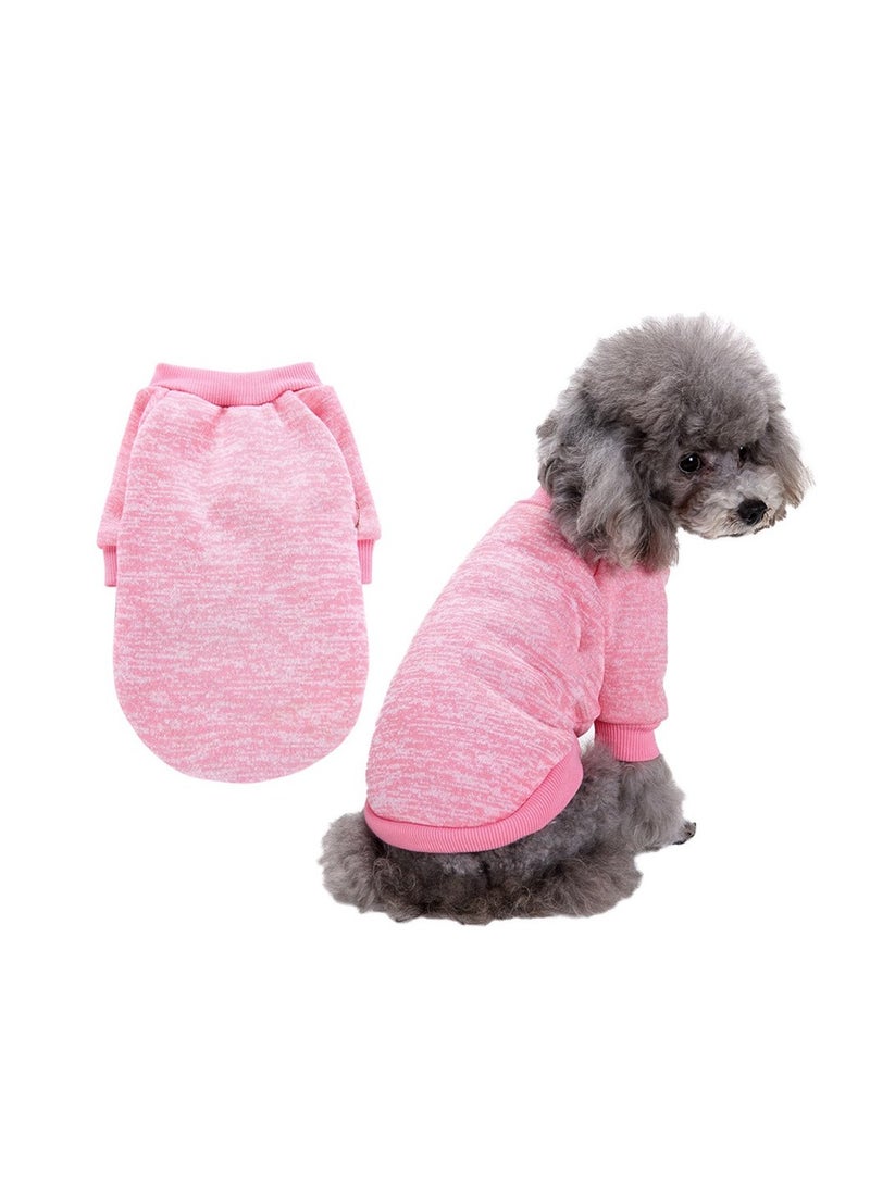 Loquat Squality Pet Dog T-shirt Clothing Autumn And Winter Pink - Image 3