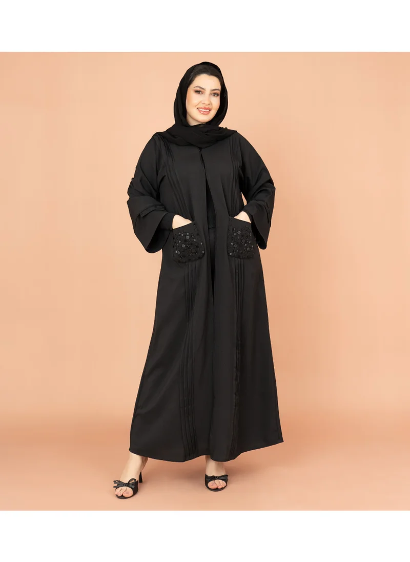 اكسا جلابية اماراتية عصرية مع جيوب