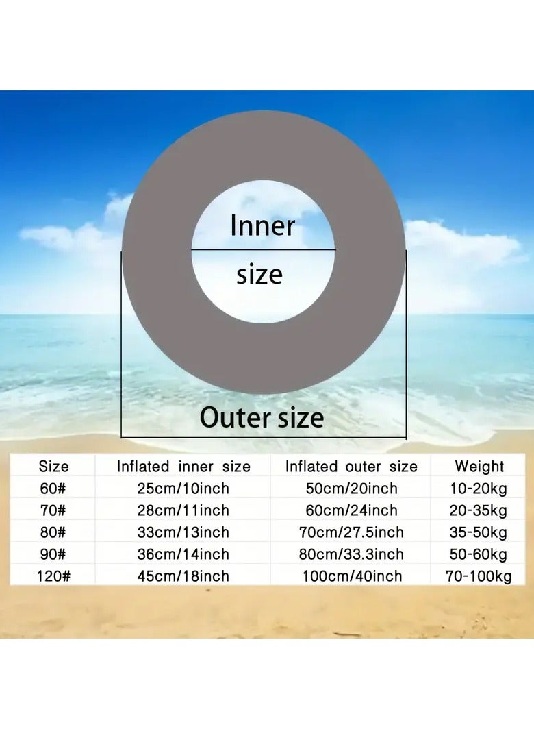 Goolsky 1pc Swimming Ring, Thickened Fruit Inflatable Swimming Ring, Summer Water Park Floating Survival Ring(70#) - Image 5