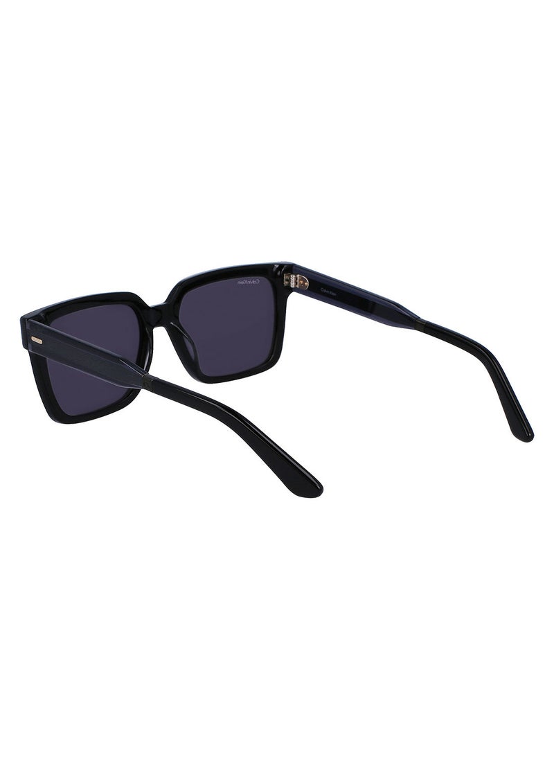 CALVIN KLEIN - Full Rim Acetate Rectangle Calvin Klein Sun Ck22535S 5517 (001) Black - Image 1