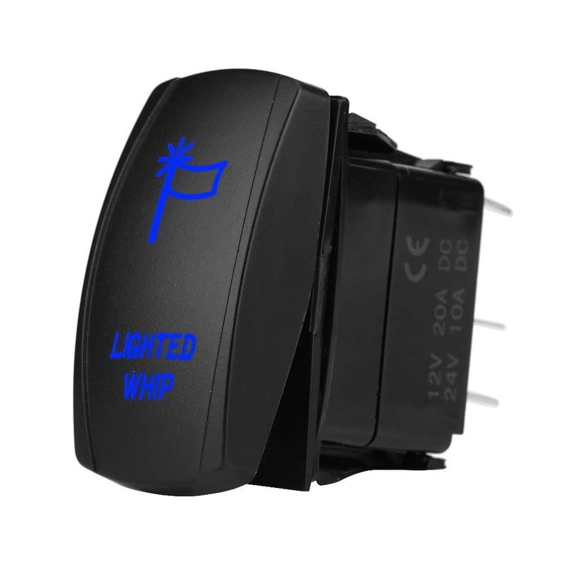 مفتاح تبديل إضاءة زرقاء LED تشغيل/إيقاف 12 فولت 20 أمبير 24 فولت 10 أمبير 5 دبابيس للمركبات الحديثة - Image 2
