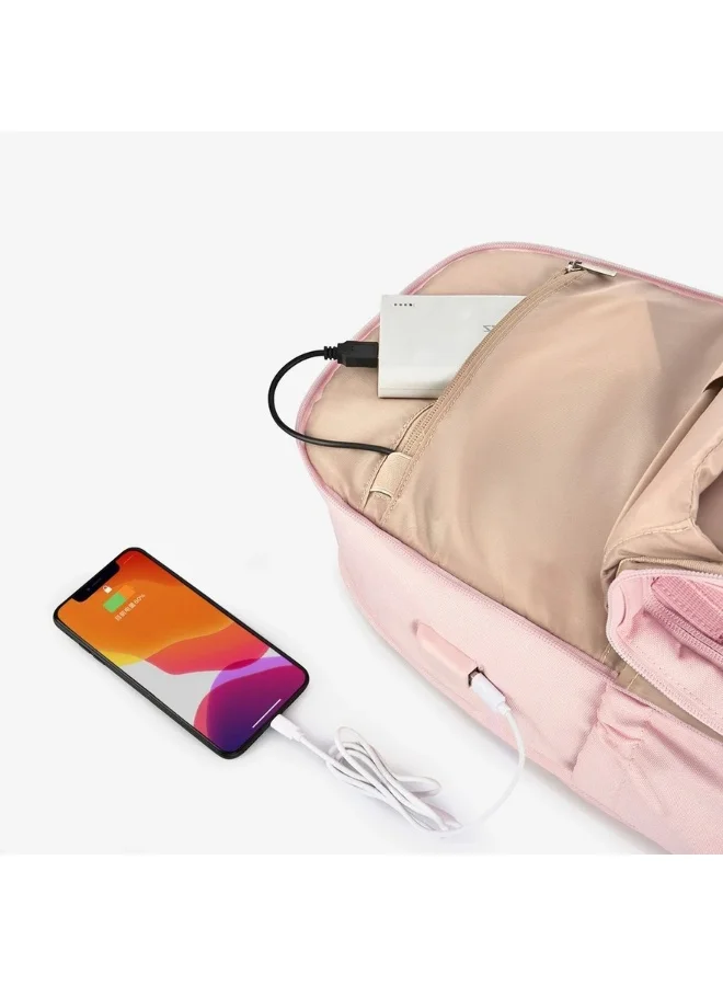باج سمارت BAGSMART Light Pink Horatio Laptop Backpacks for Women