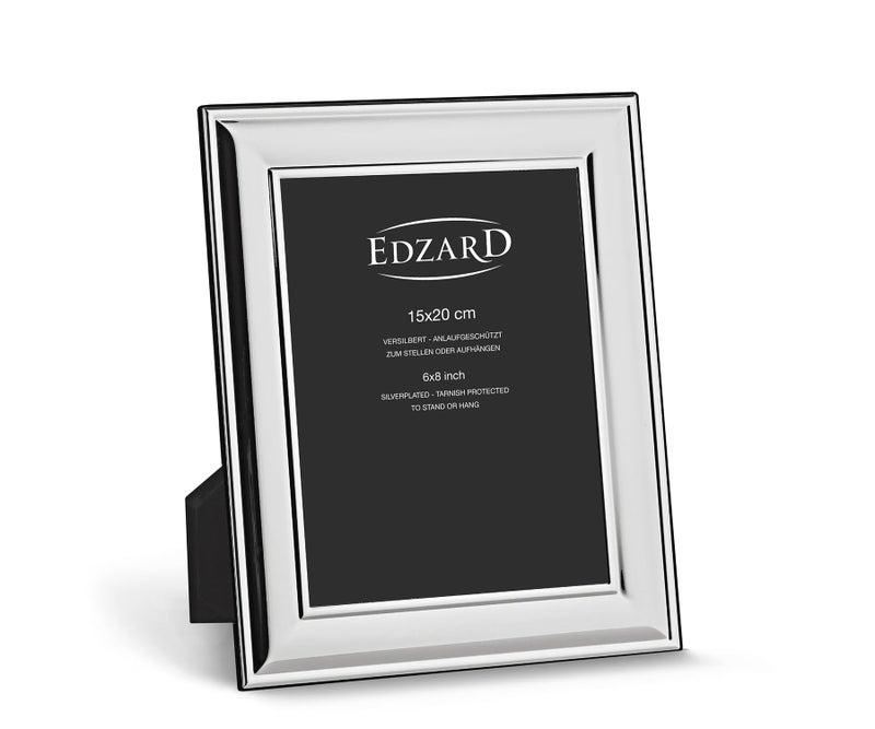 Edzard Photo Frame Sunset 6x8 inch 15x20 cm Silver Plated Picture Frame Tarnish Protected