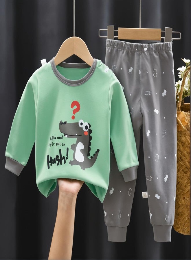 Fommy Baby Clothing Set for Baby Boy & Girl - Premium Kids Wear, Comfortable Baby Clothes, Stylish Kids Clothes, Adorable Baby Dress, Soft & Cute Baby Clothing Set for Everyday (Grey, 3-4 Year) - Image 2