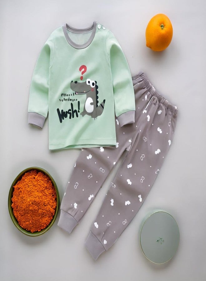 Fommy Baby Clothing Set for Baby Boy & Girl - Premium Kids Wear, Comfortable Baby Clothes, Stylish Kids Clothes, Adorable Baby Dress, Soft & Cute Baby Clothing Set for Everyday (Grey, 3-4 Year) - Image 5