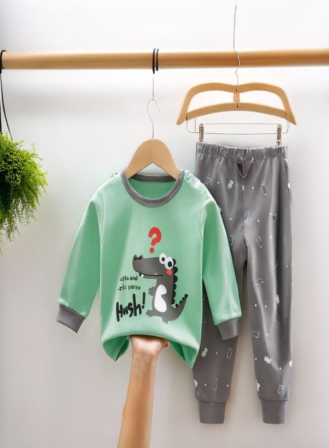 Fommy Baby Clothing Set for Baby Boy & Girl - Premium Kids Wear, Comfortable Baby Clothes, Stylish Kids Clothes, Adorable Baby Dress, Soft & Cute Baby Clothing Set for Everyday (Grey, 3-4 Year) - Image 4