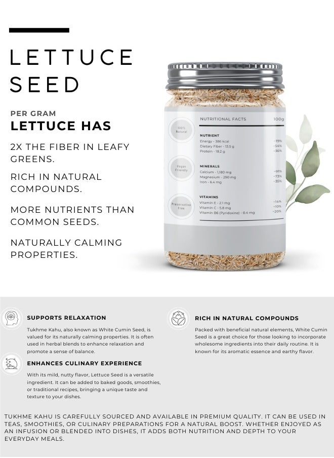 Awafi Mill AWAFI MILL Lettuce Seeds | Lactuca Sativa | Natural Seeds for Culinary & Traditional Use mnnmmnn  - Image 2