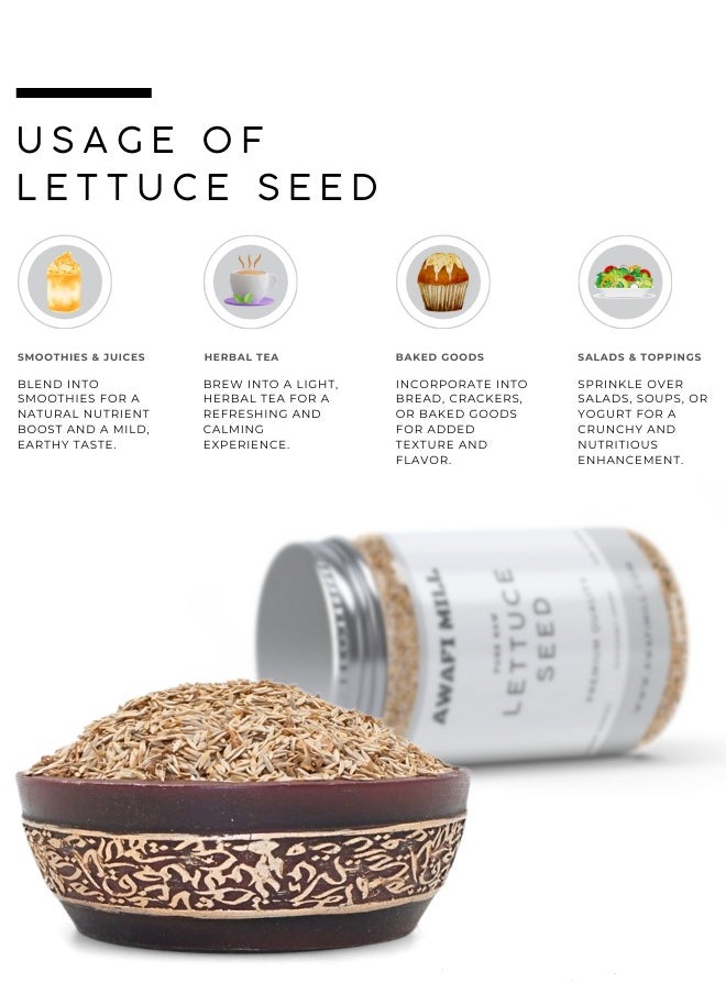Awafi Mill AWAFI MILL Lettuce Seeds | Lactuca Sativa | Natural Seeds for Culinary & Traditional Use mnnmmnn  - Image 3