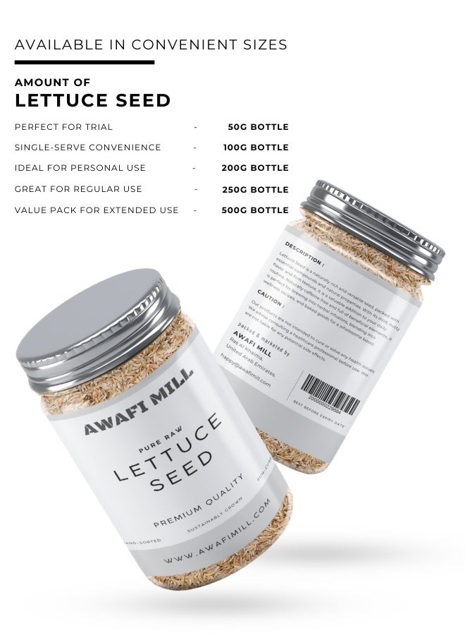 Awafi Mill AWAFI MILL Lettuce Seeds | Lactuca Sativa | Natural Seeds for Culinary & Traditional Use mnnmmnn  - Image 4