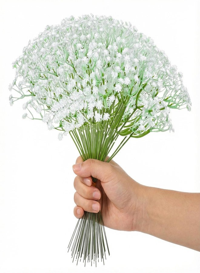 Caeuiciw 120PCS Baby Breath Artificial Flowers Babies Breath Flowers Artificial Bulk Faux Flower Bouquet White Flores Real Touch Fake Flower Arrangements Wedding Centerpieces Tables Decorations - Image 3