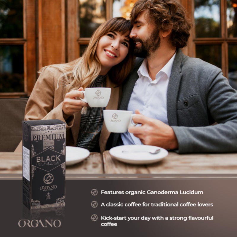 ORGANO Gourmet Black Coffee, 100% Certified Ganoderma Lucidum (30 Sachets) - Image 5