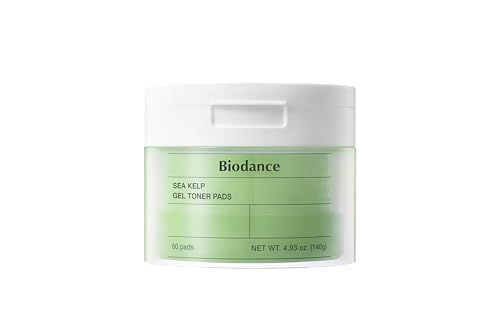 Biodance Sea Kelp Gel Toner Pads Calming Toner Pads for Sensitive Skin Oil Sebum Control Refreshing Blemish Care PreSoaked Pads Korean Skin Care493 floz140g60Pads - Image 1
