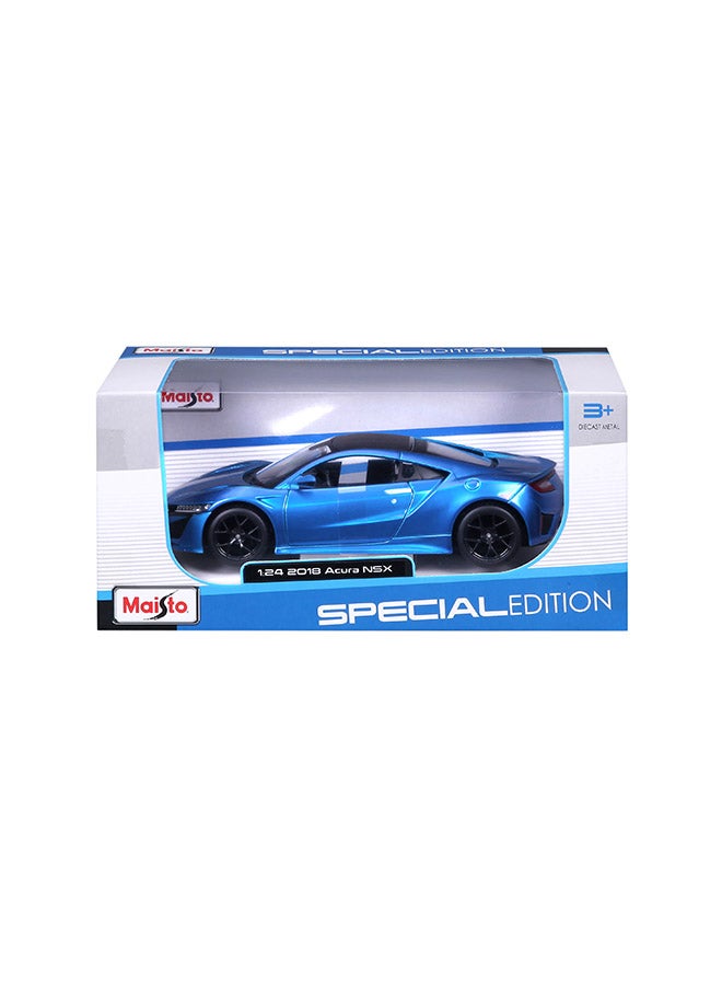 Maisto 1:24 2018 Acura NSX Matte Flat Light Blue Officially Licensed Scaled Replicas of Collectible Diecast Metal Models with Exquisite Interior & Exterior Detailing for All Ages - Image 3