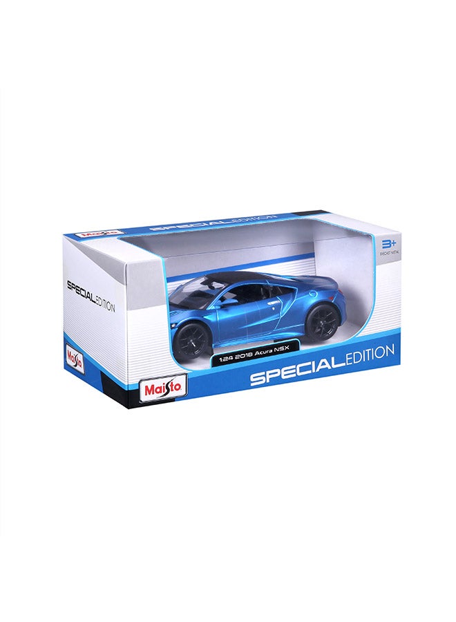 Maisto 1:24 2018 Acura NSX Matte Flat Light Blue Officially Licensed Scaled Replicas of Collectible Diecast Metal Models with Exquisite Interior & Exterior Detailing for All Ages - Image 4