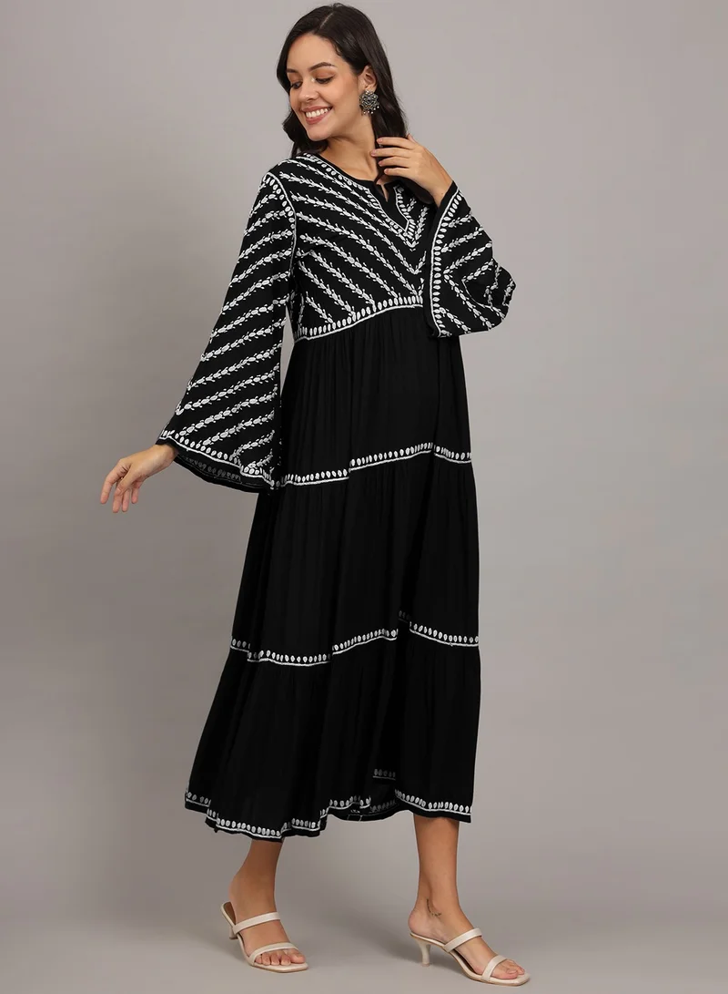 Alaya Hand Embroidered Chikankari Modal Jalabiya-AL4015