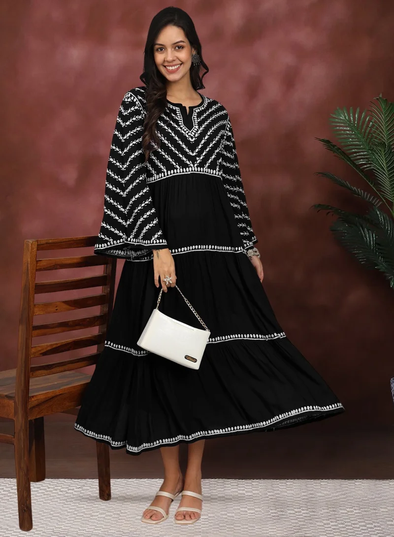 Alaya Hand Embroidered Chikankari Modal Jalabiya-AL4015
