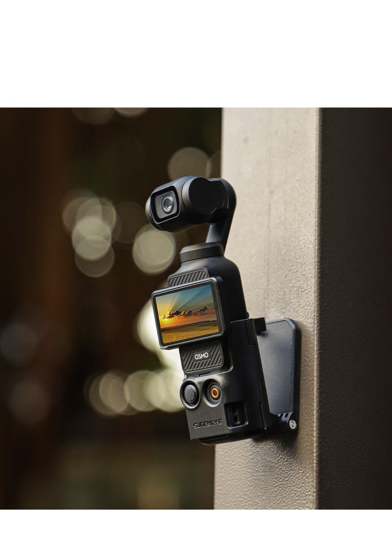SUNNY LIFE Dedicated Magnetic Mount Stand Compatible with DJI Osmo Pocket 3, Upgraded Pocket3 Accessories Adapter Clamp Magnet Suction Case Holder on Desktop, Vertical Surface, 180° Adjustable Handle, WITH 2 Lens Protector + 2 LCD Screen Protector  - Image 2