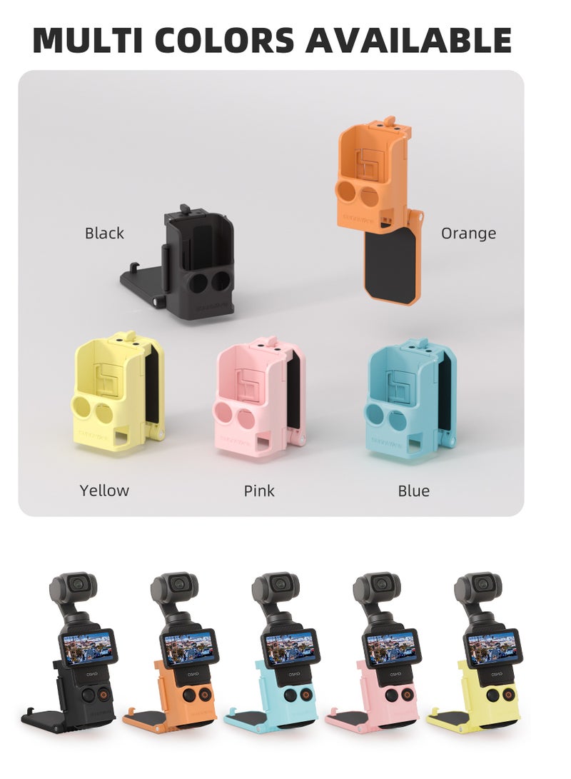 SUNNY LIFE Dedicated Magnetic Mount Stand Compatible with DJI Osmo Pocket 3, Upgraded Pocket3 Accessories Adapter Clamp Magnet Suction Case Holder on Desktop, Vertical Surface, 180° Adjustable Handle, WITH 2 Lens Protector + 2 LCD Screen Protector  - Image 3