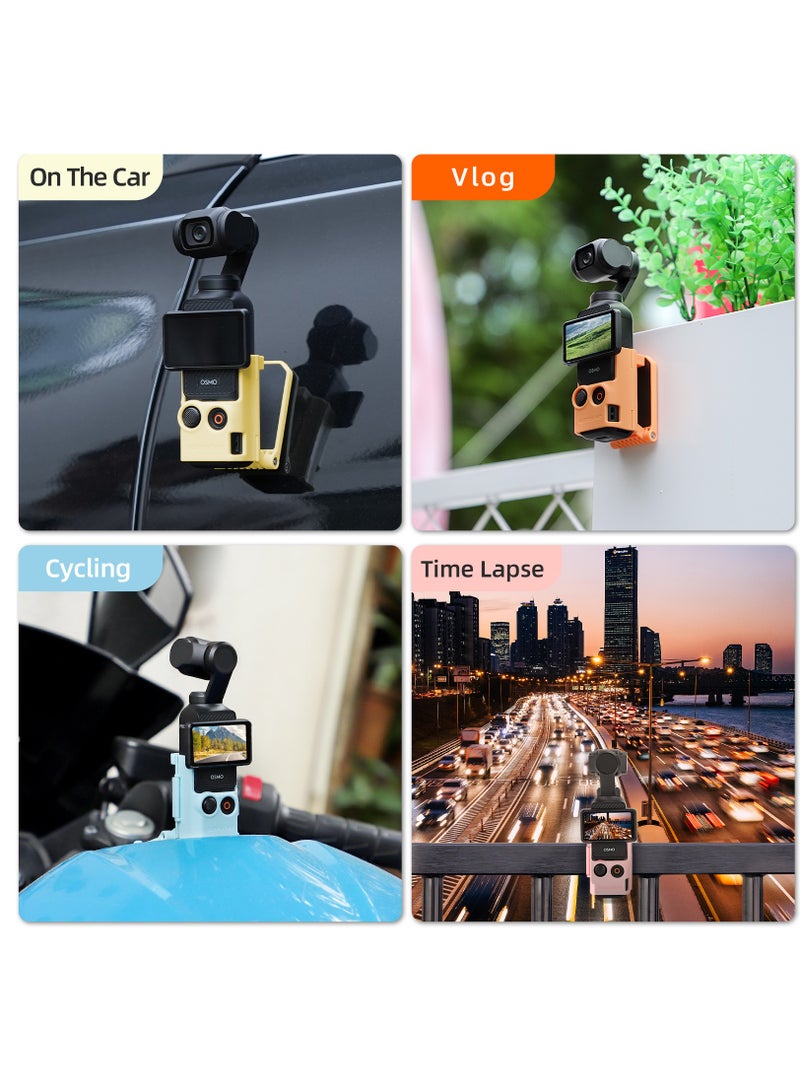 SUNNY LIFE Dedicated Magnetic Mount Stand Compatible with DJI Osmo Pocket 3, Upgraded Pocket3 Accessories Adapter Clamp Magnet Suction Case Holder on Desktop, Vertical Surface, 180° Adjustable Handle, WITH 2 Lens Protector + 2 LCD Screen Protector  - Image 5