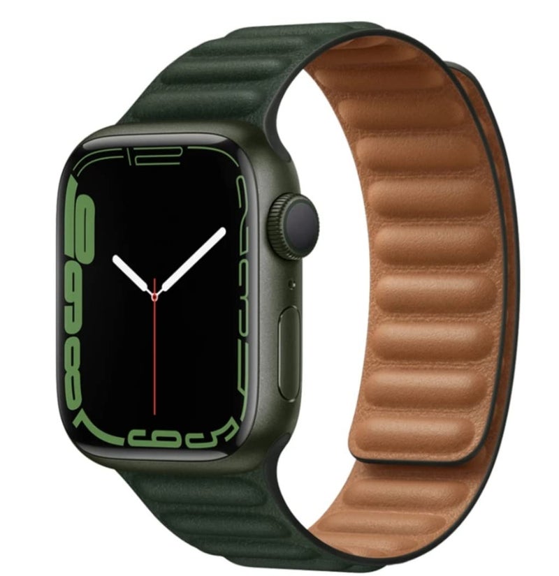Dado Leather Magnetic Loop Strap Compatible with Apple Watch Series 10/Ultra 2/Ultra/9/8/7/6/SE, Fashion Bracelet Style iWatch Strap - Image 2